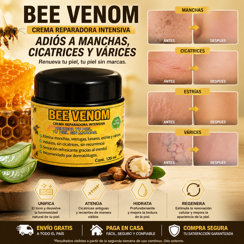 BEE VENOM CICATRICES Y MANCHAS